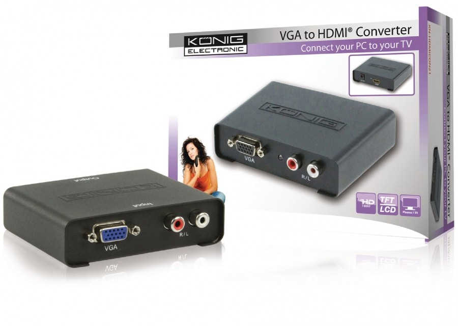 VGA - HDMI konverter