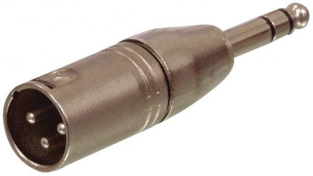 XLR pistik - 6.3 stereo pistik