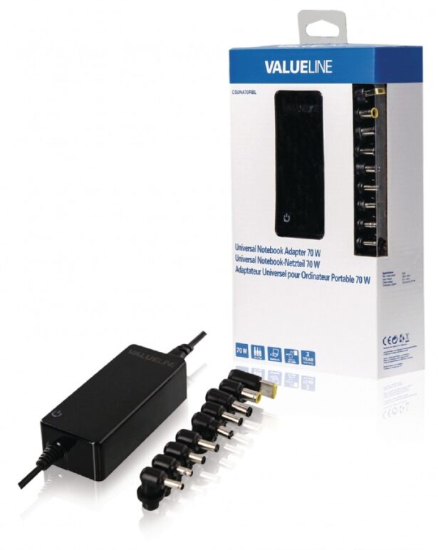 Universaalne sülearvuti toiteadapter 70W