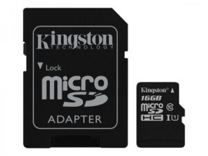 16GB microSD kaart + adapter UHS-I Class U1 / Class 10