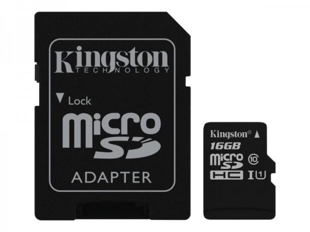 16GB microSD UHS-I Class U1 / Class 10 mälukaart
