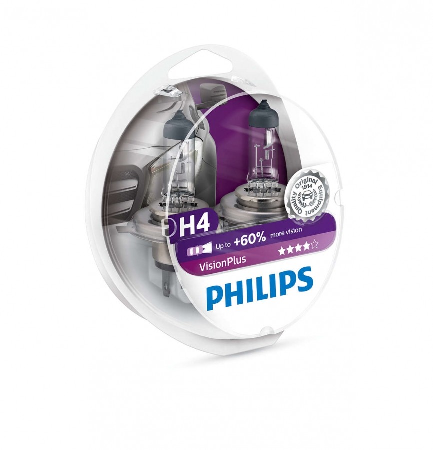 Philips Vision PLUS H4 autopirn