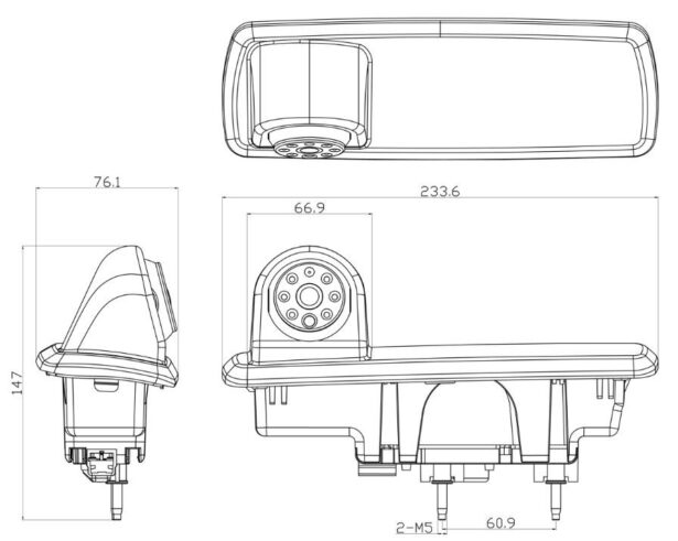 KV-VIVARO-B Opel / Renault / Nissan / Fiat tagurduskaamera
