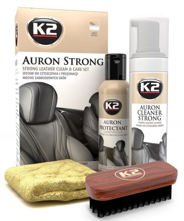 Auron Strong Leather Clean & Care Kit naha puhastus- ja hoolduskomplekt