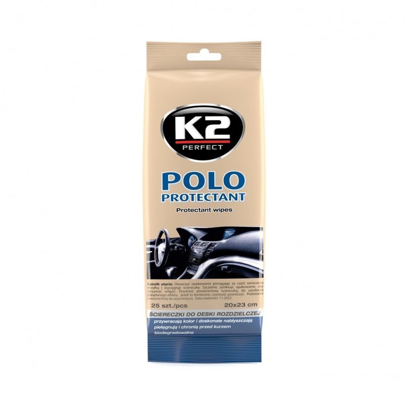K2 Polo Protectant Wipes salongipuhastuslapid
