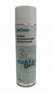 BeClean Surface Spray universaalne puhastusvedelik alkoholi baasil