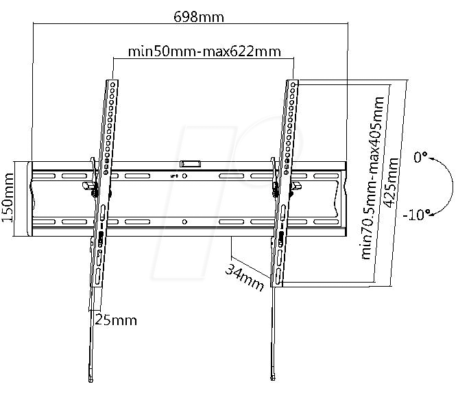 LCD seinakinnitus HF 2-3