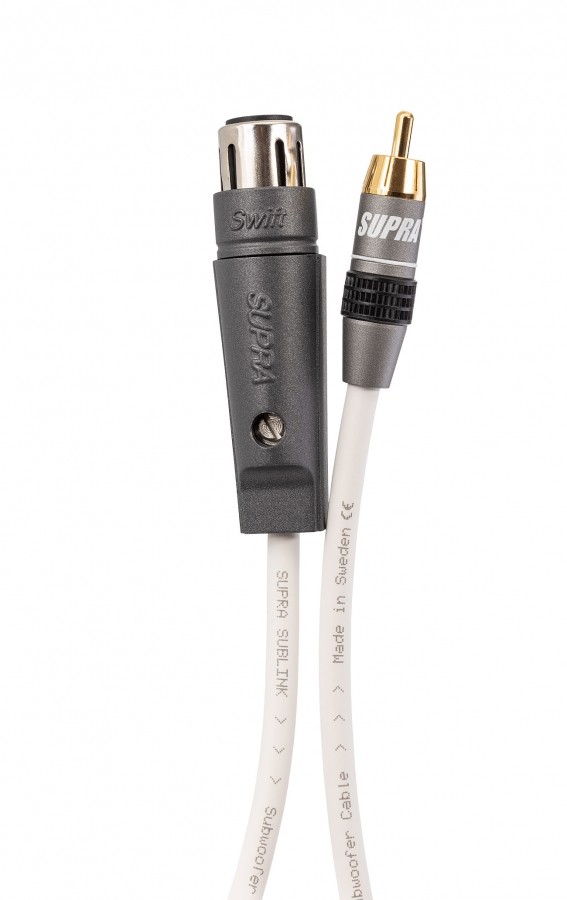 SUBLINK 1XLR/F-1RCA WHITE ühenduskaabel