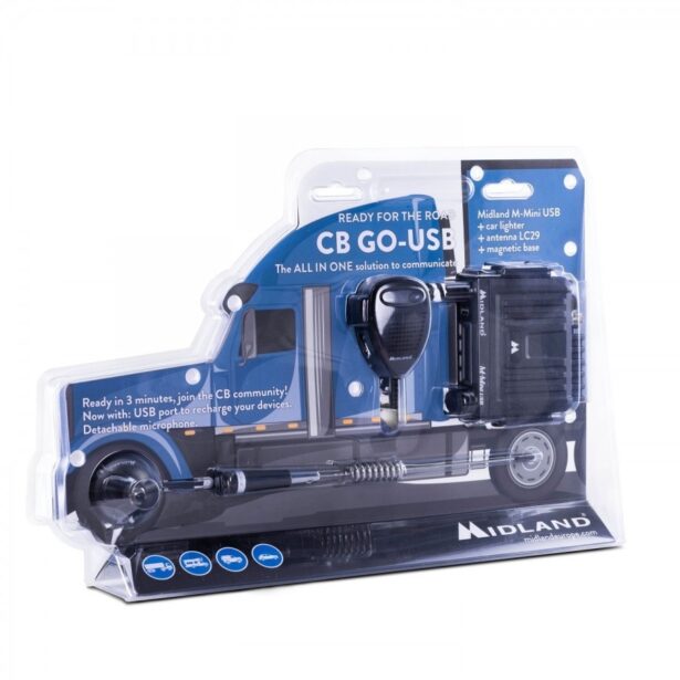 CB-GO USB autoraadiosaatja ja antenni komplekt