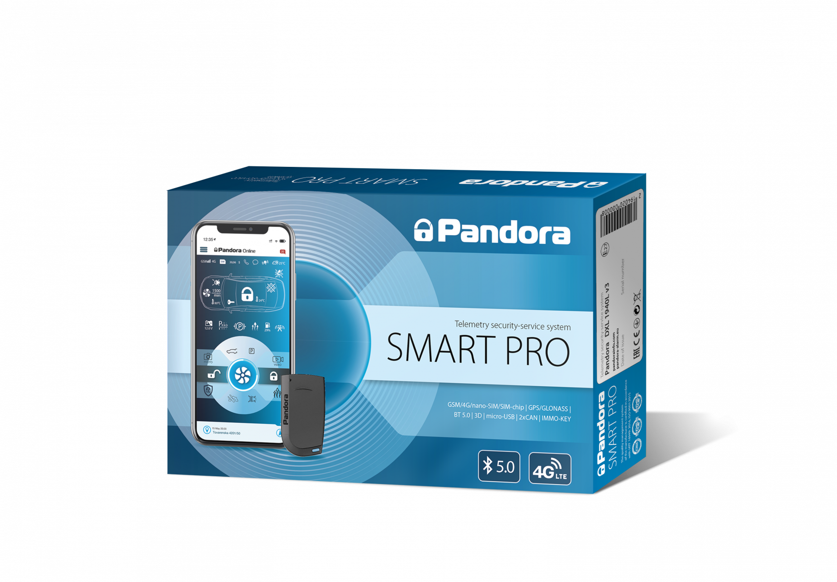 Pandora Smart Pro V3 mobiilist juhitav turvaseade