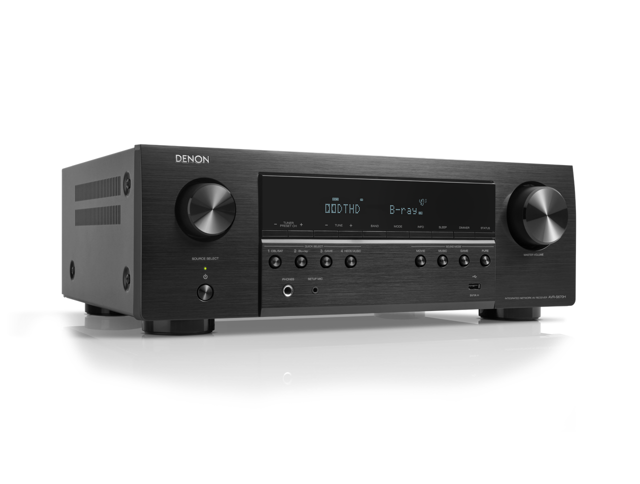 Denon AVR-S670H 5.1 kanaliga ressiiver