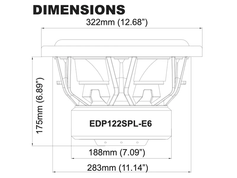 EDP122SPL bassikõlar