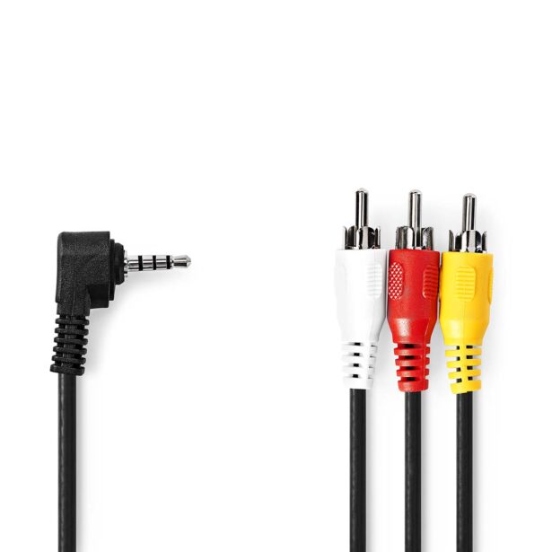3.5mm – 3x RCA AV kaabel