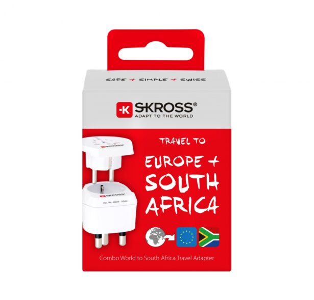 Reisiadapter combo Euroopa+(LAV) Lõuna-Aafrika