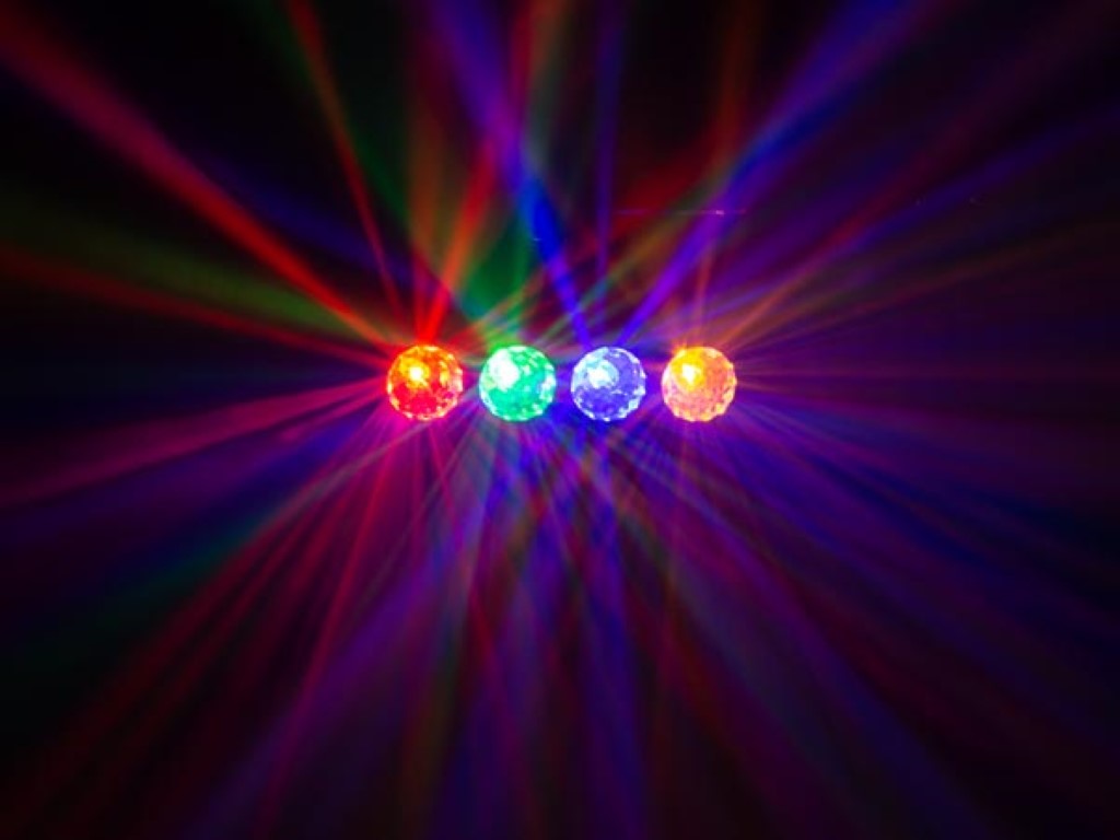 LED DJ FLOWER 4 x 3 W RGBA efektvalgusti