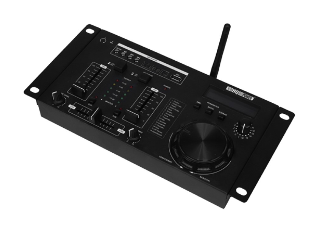 Velleman 2-kanaliga DJ mixer DSP efektidega