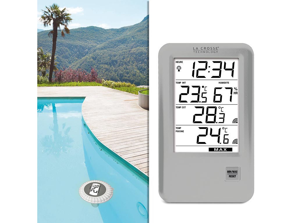 Välistemperatuuri ja basseini termomeeter