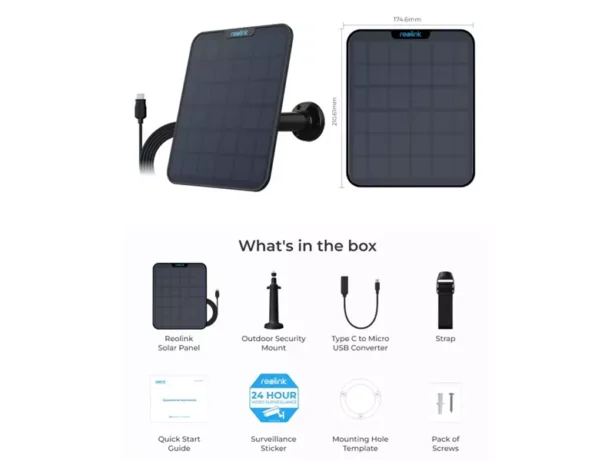 Solar Panel 2B päikesepaneel akuga valvekaameratele