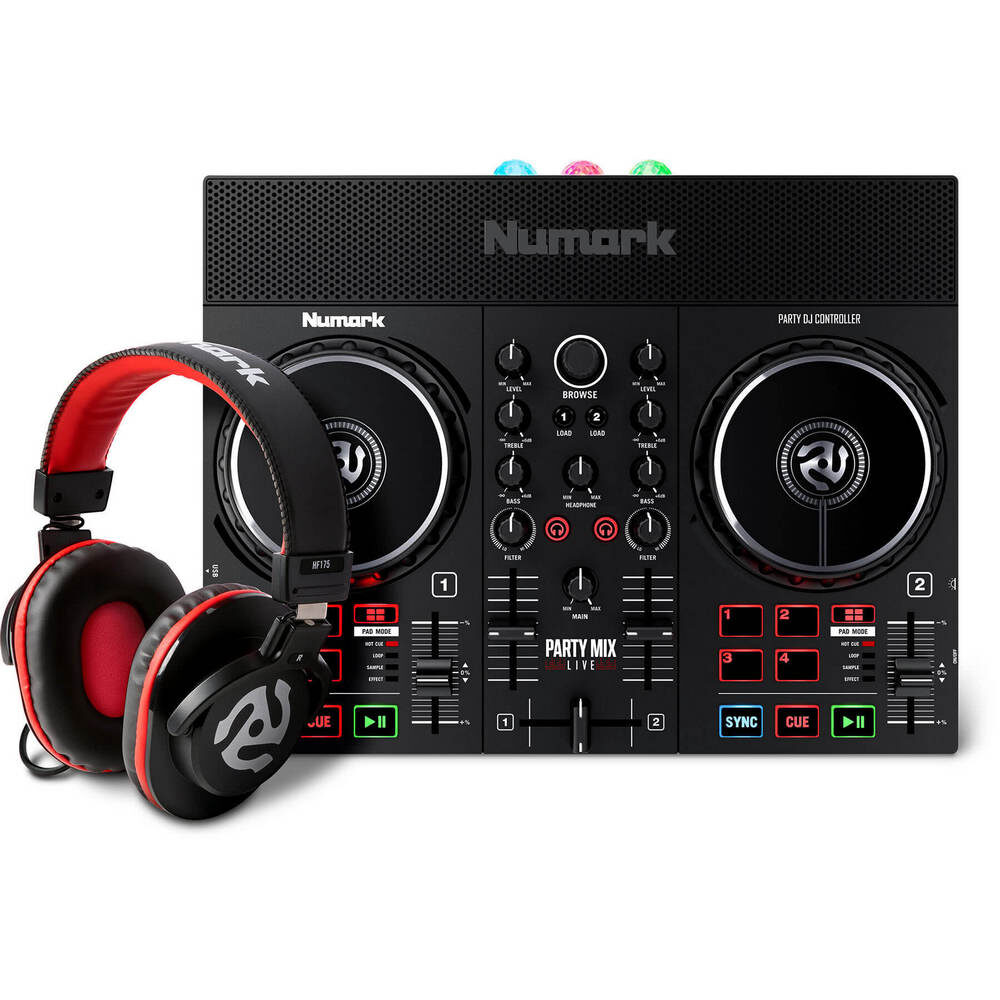 Numark Party Mix Live DJ kontroller ja H175 kõrvaklapid