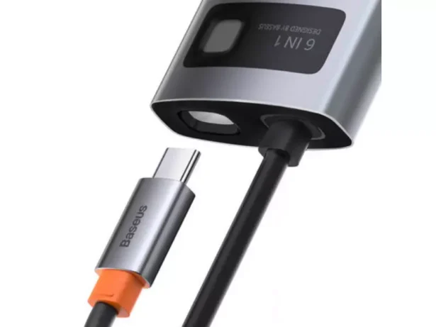 6-in-1 metal gleam adapter Hub dokkimisjaam