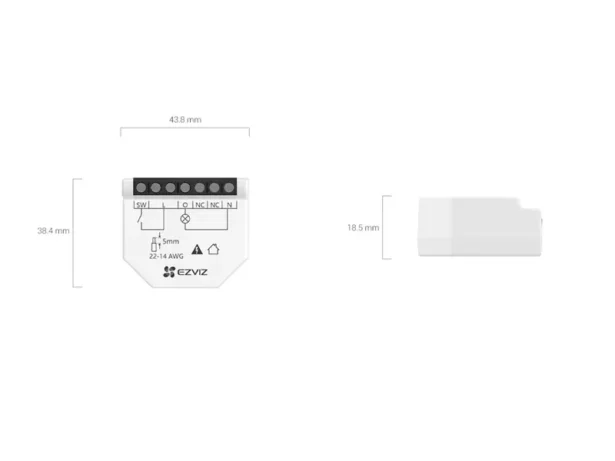 T35-WD 1 kanaliga Wi-Fi nutirelee