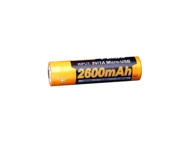 18650 Li-ion 2600mAh USB laetav aku