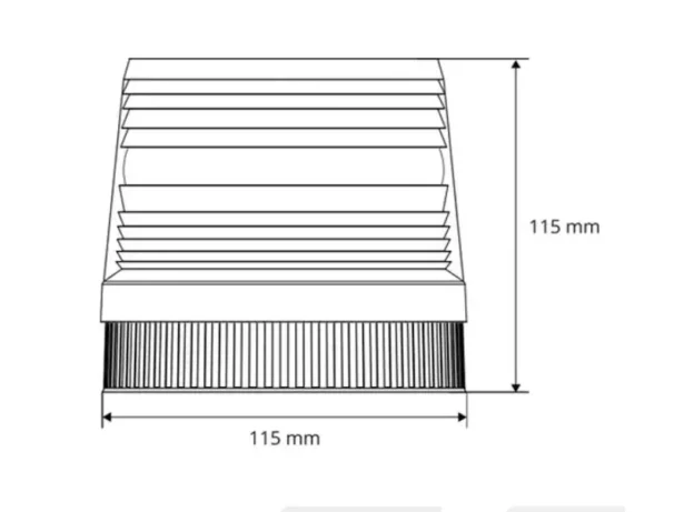 LED vilkur 12V oranž