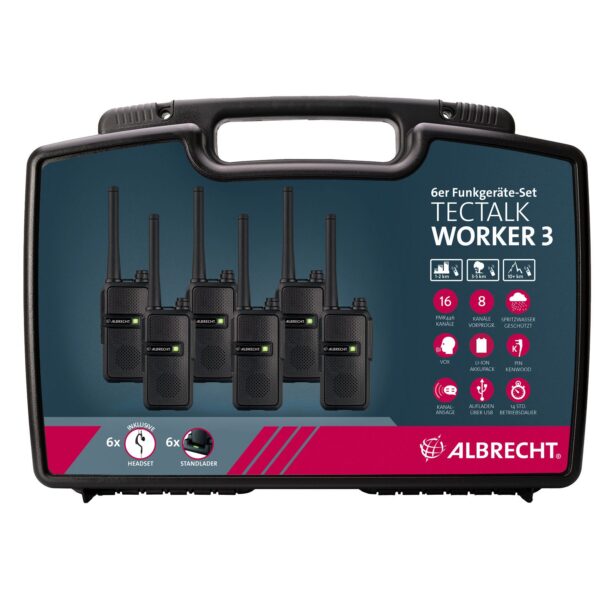 Tectalk Worker 3 raadiosaatjate komplekt