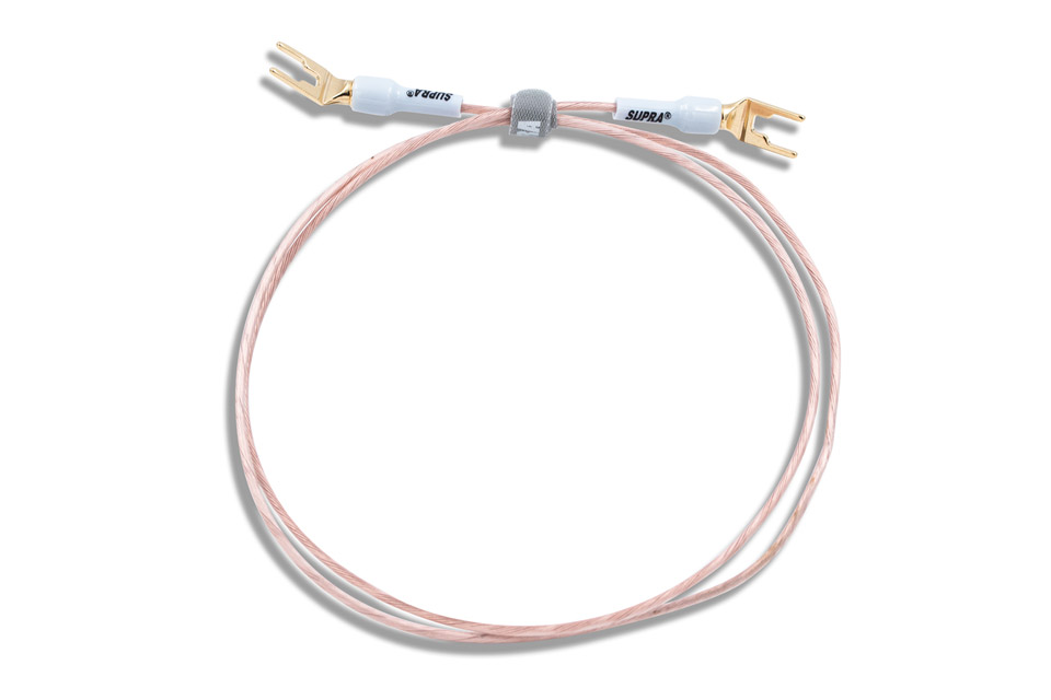 GROUND PHONO CABLE WITH SPADES maanduskaabel