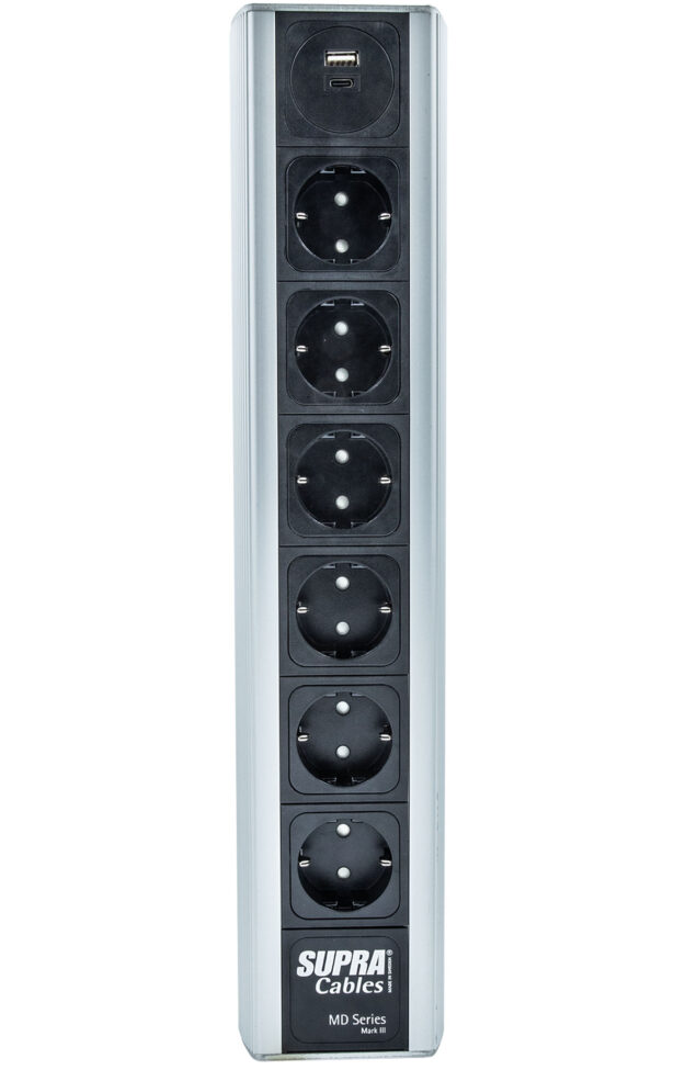 MAINS BLOCK MD06-EU USB-A/C ONOFF pikendus 220V