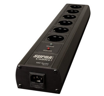 MAINS BLOCK MD06-EU SWITCH SPC BLACK pikendus 220V