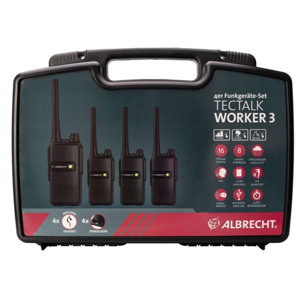 Tectalk Worker 3 PMR446 raadiosaatjate komplekt