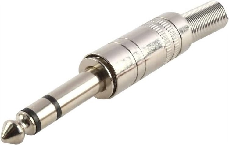 6.3mm pistik stereo metall