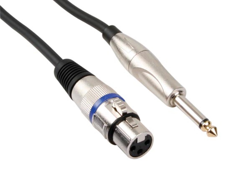 XLR – 6.3mm MONO kaabel 3m