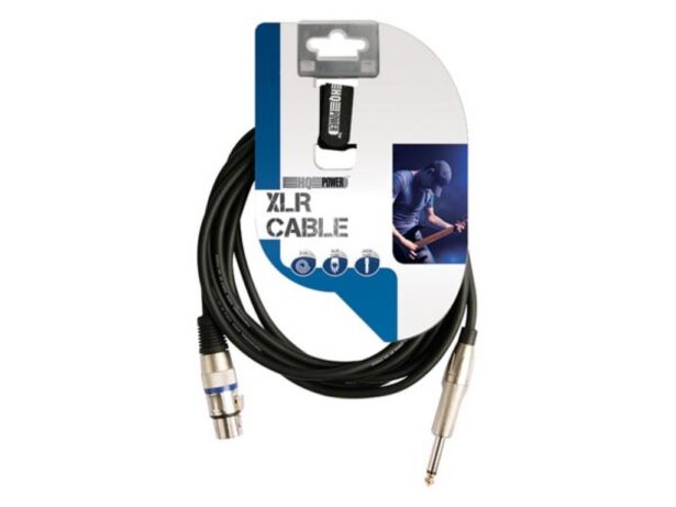 XLR - 6.3mm MONO kaabel 3m