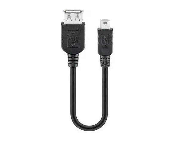 - USB Mini B — USB A 5 PIN 0.20M