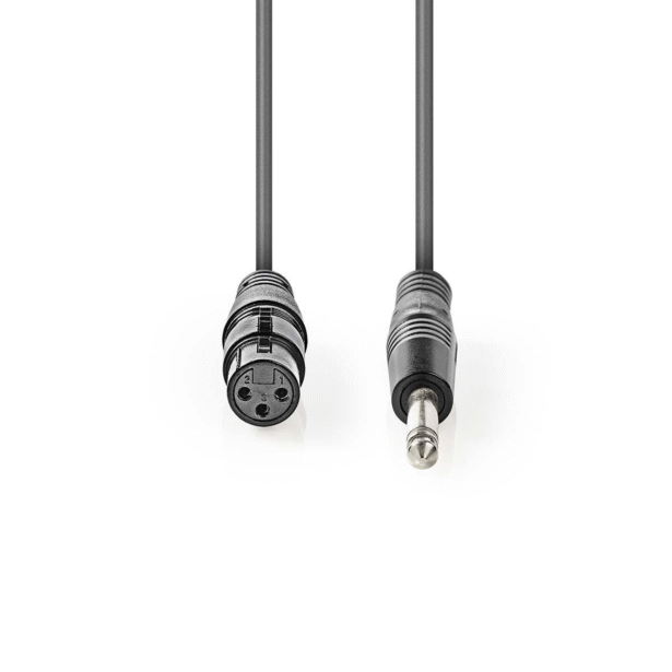 XLR - Jack 6.3mm audiokaabel 3m
