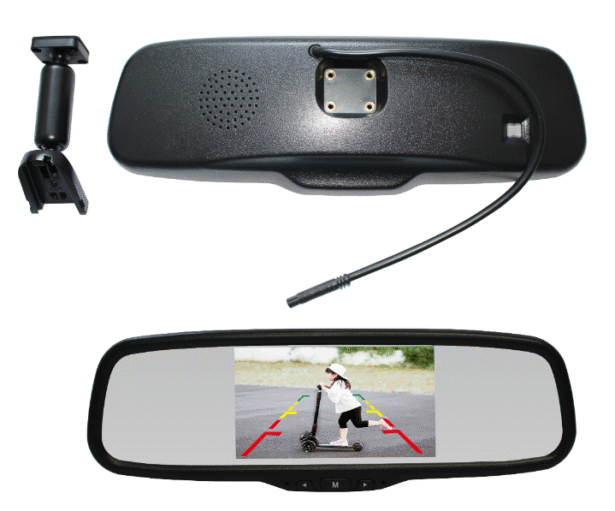 CVBS 5" Monitor tahavaatepeegel