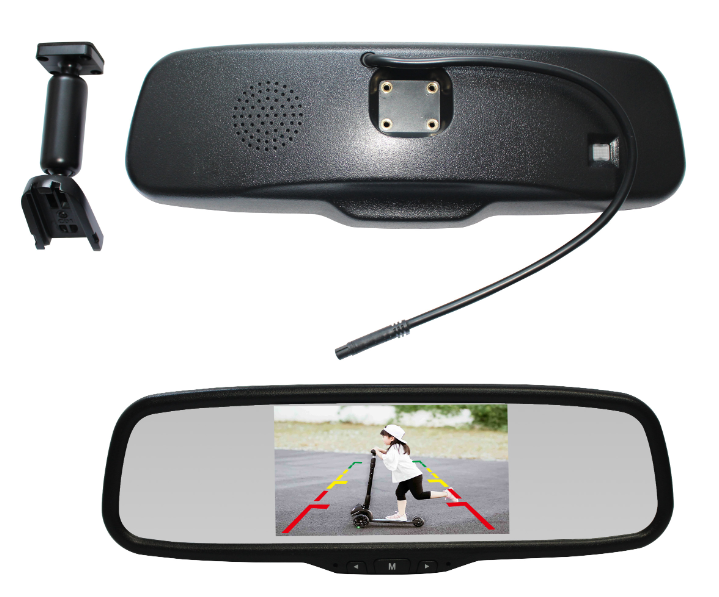 - CVBS 5″ Monitor tahavaatepeegel