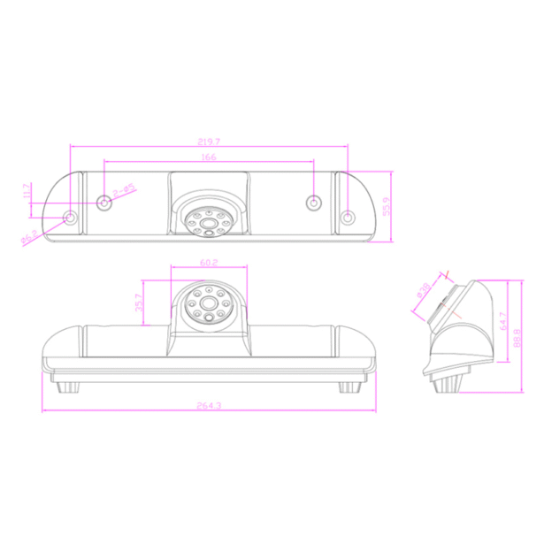 FIAT Ducato, CITROEN Jumper, PEUGEOT Boxer tagurduskaamera