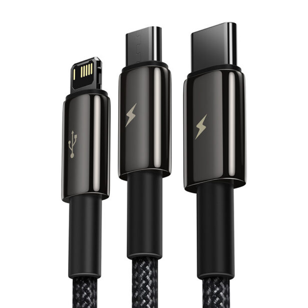 USB A - micro USB / USB-C / Lightning kaabel