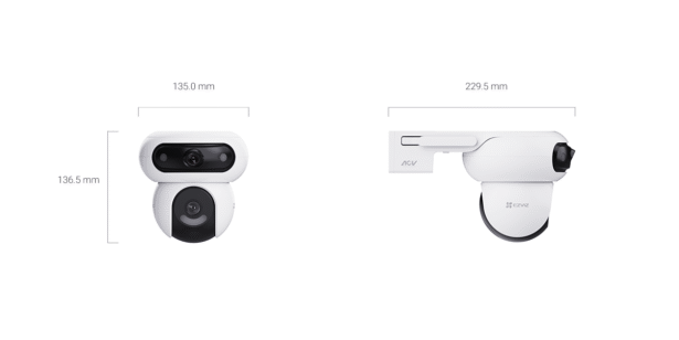 HB90 Dual Kit WiFi akuga väli pöördkaamera päikesepaneeliga