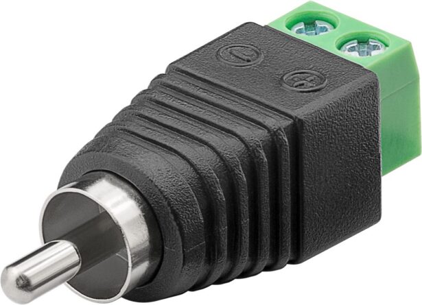 RCA male - Terminal adapter