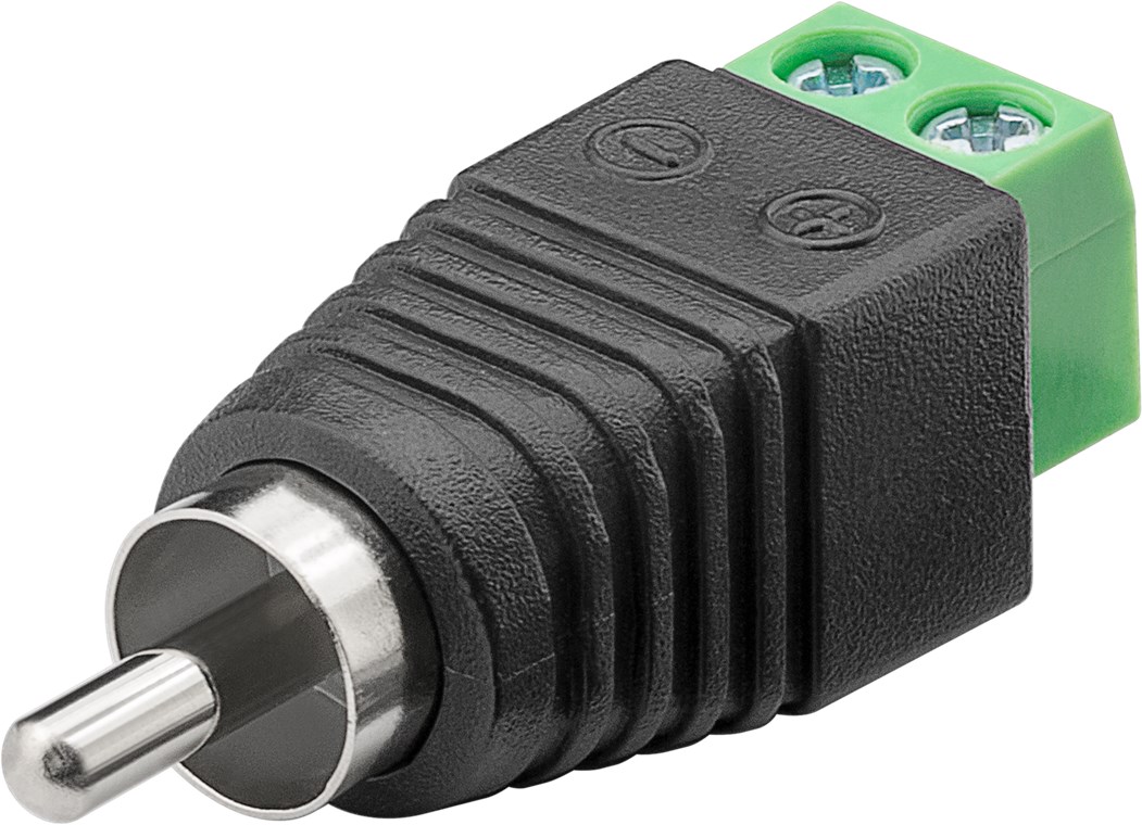 RCA male – Terminal adapter