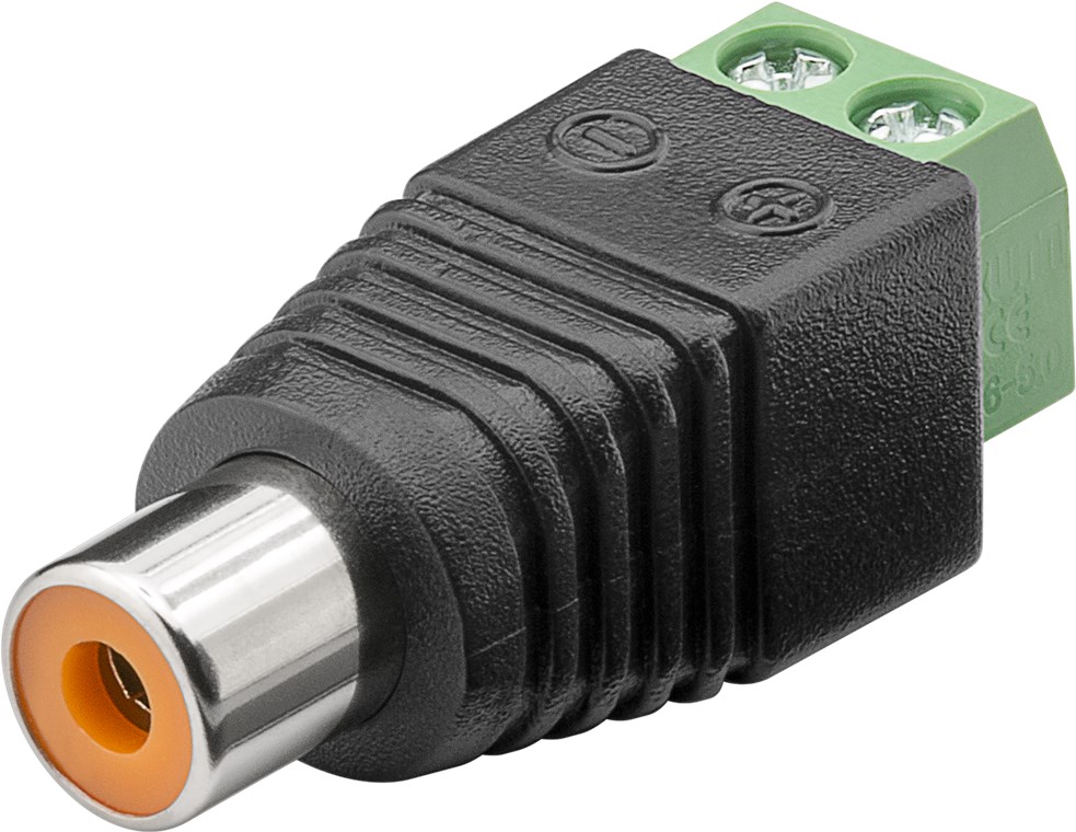 RCA female – Terminal adapter