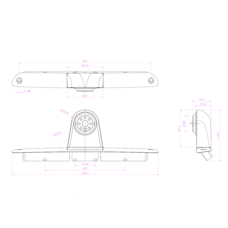 Sprinter / Crafter CVBS tagurduskaamera